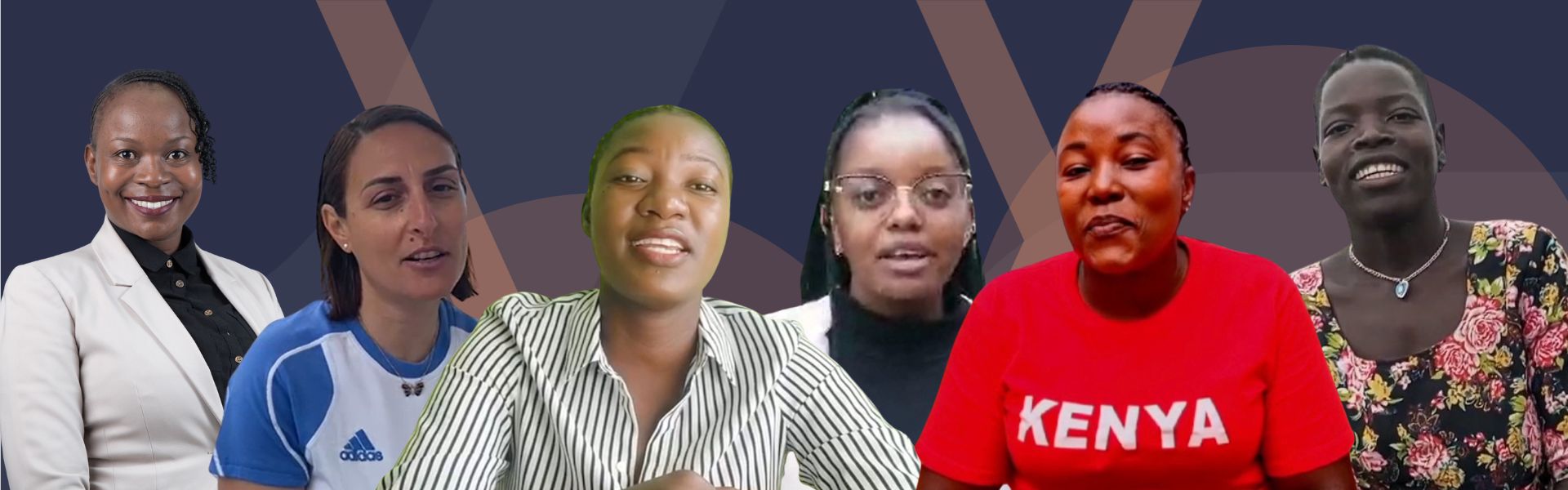 Collage of photos of some of the recipients of the Anita White Fund micro grants to support women in leadership in sport